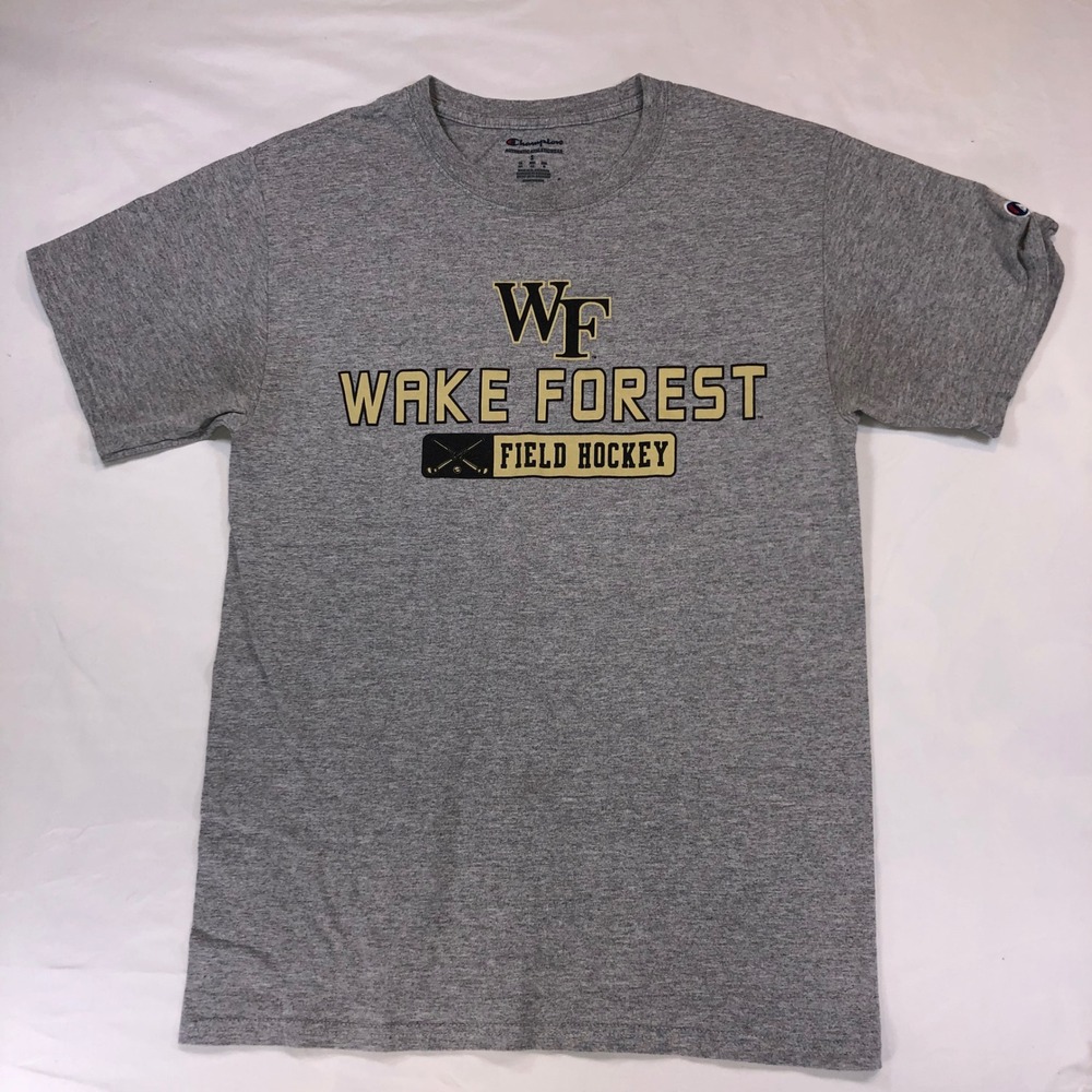 Champion Wake Forest Field Hockey T-Shirt Gray Mens Small Collegiate Sportswear
